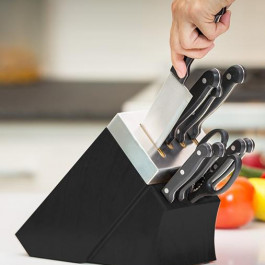 Набор ножей на подставке со встроенной точилкой 10 предметов