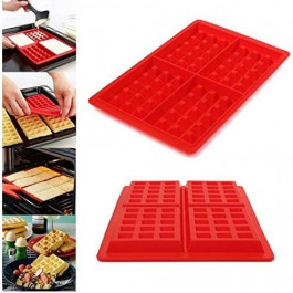 Силиконовая форма для выпечки вафель Квадраты
