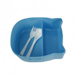 Ланч-бокс детский Сова, голубой