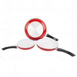 Набор керамических сковородок без крышек (ceramicor 3 pans)