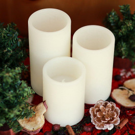 Набор из трех led-свечей с пультом, светодиодные LED свечи Luma Candles (3 шт.)