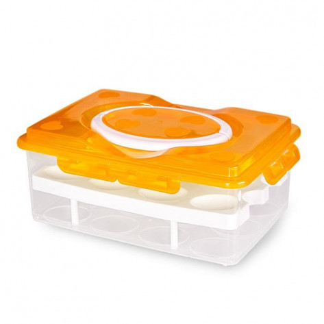 Контейнер для хранения и транспортировки яиц (24 шт.), оранжевый