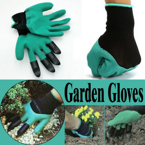 Садовые перчатки с когтями Garden Genie Gloves (Гарден Джени Гловес)
