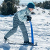Детский сноуборд с ручкой, снежный самокат, синий