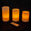 Набор из трех led-свечей с пультом, светодиодные LED свечи Luma Candles (3 шт.)