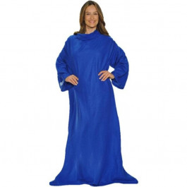 Флисовый плед с рукавами Snuggie (Снагги), синий