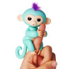 Интерактивная обезьянка на палец Fingerlings Baby Monkey (Фингерлингс Бейби Манки), бирюзовый