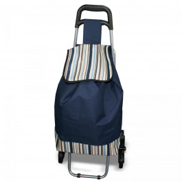 Cумка тележка хозяйственная на колесах складная со стулом