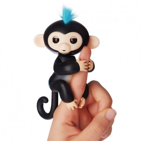 Интерактивная обезьянка на палец Fingerlings Baby Monkey (Фингерлингс Бейби Манки), черный