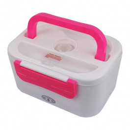 Автомобильный ланч-бокс с подогревом, розовый