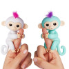 Интерактивная обезьянка на палец Fingerlings Baby Monkey (Фингерлингс Бейби Манки), бирюзовый