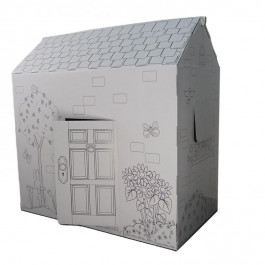 Картонный домик-раскраска для детей