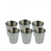 Набор походных рюмок, металлические стаканы с чехлом 6 шт.