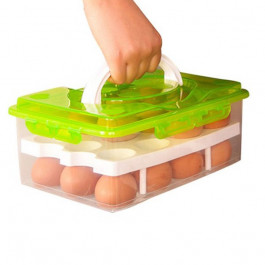 Контейнер для хранения и транспортировки яиц (24 шт.), оранжевый