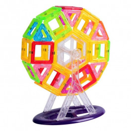 Развивающий детский магнитный конструктор MagKiss, магнитные блоки 130 деталей (аналог Магформерс)