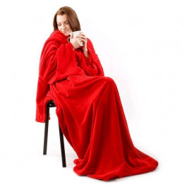 Флисовый плед с рукавами Snuggie (Снагги), красный